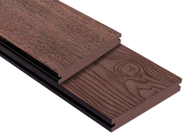 Террасная доска ДПК Outdoor 3D полнотелая STORM/OCEAN BROWN коричневая микс купить в Магнитогорске