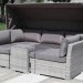 Диван-Трансформер AFINA плетеный из иск. ротанга AFM-320G Grey купить в Магнитогорске