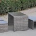 Диван-Трансформер AFINA плетеный из иск. ротанга S330G-W78 Grey купить в Магнитогорске