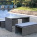 Диван-Трансформер AFINA плетеный из иск. ротанга S330G-W78 Grey купить в Магнитогорске