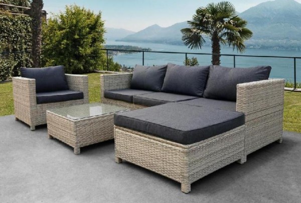 Комплект мебели AFINA плетеной из иск. ротанга YR821G Grey/Grey купить в Магнитогорске