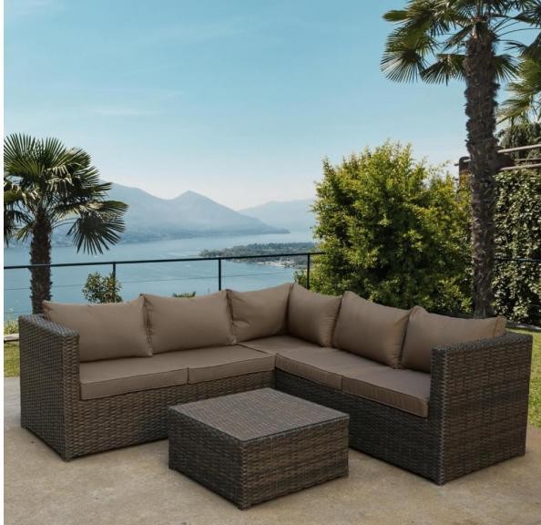 Комплект мебели AFINA плетеной из иск. ротанга YR825A Brown/Beige купить в Магнитогорске