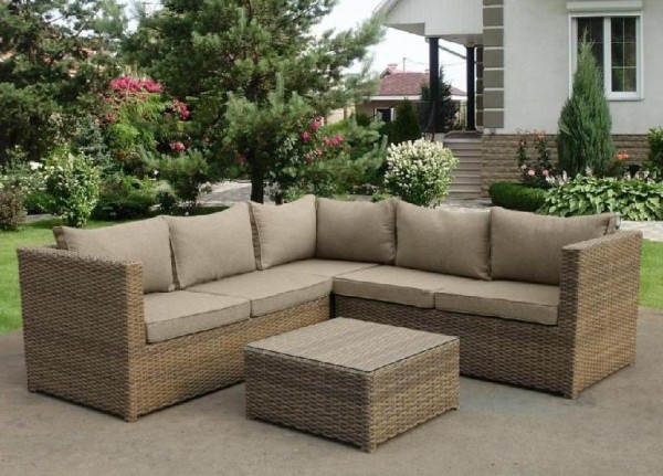 Комплект мебели AFINA плетеной из иск. ротанга YR825B Beige купить в Магнитогорске