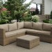 Комплект мебели AFINA плетеной из иск. ротанга YR825B Beige купить в Магнитогорске