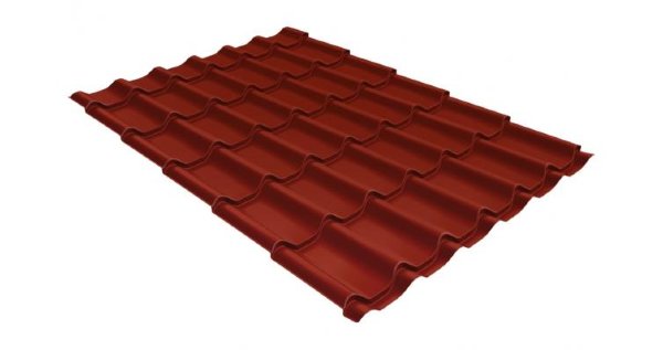 Металлочерепица классик 0,5 Satin RAL 3009 оксидно-красный купить в Магнитогорске