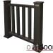 Ограждение из ДПК Outdoor Классик 3D STORM чёрный купить в Магнитогорске