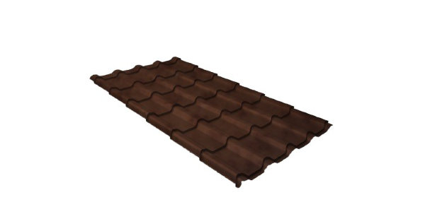 Металлочерепица камея GL 0,5 Safari Twincolor Brown купить в Магнитогорске