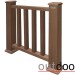 Ограждение из ДПК Outdoor Классик 3D STORM коричневый микс купить в Магнитогорске