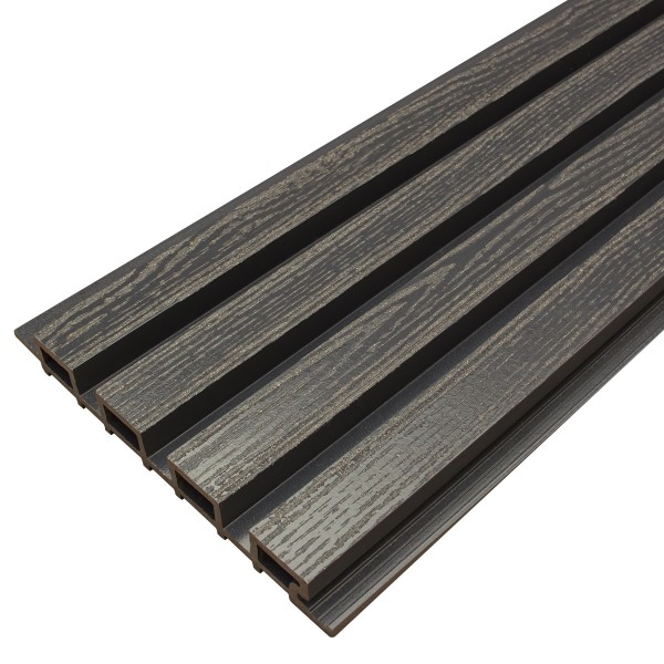 Фасадная доска из ДПК Faynag Wood Рейка Мокрый Асфальт купить в Магнитогорске
