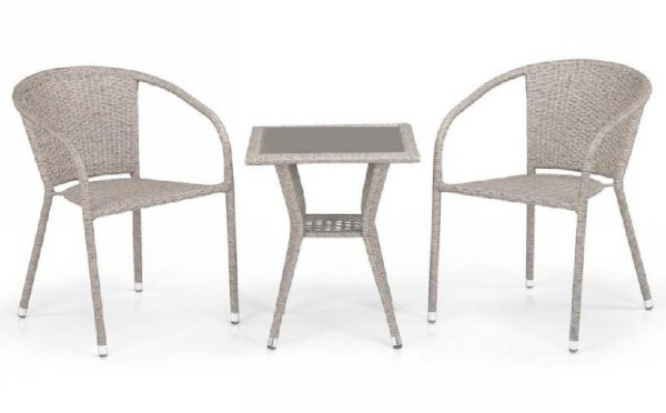 Комплект плетеной мебели AFINA из иск. ротанга T25C/Y137C-W85 Latte 2Pcs купить в Магнитогорске