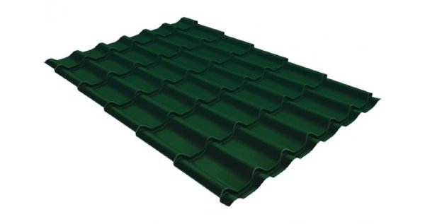 Металлочерепица классик 0,5 Satin RAL 6005 зеленый мох купить в Магнитогорске