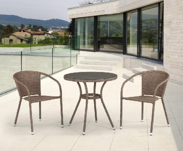 Комплект плетеной мебели AFINA из иск. ротанга T282ANT/Y137C-W56 Light Brown 2Pcs купить в Магнитогорске