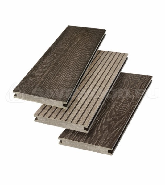 Террасная доска SW Fraxinus (R) полнотелая «SaveWood» Темно-коричневый купить в Магнитогорске