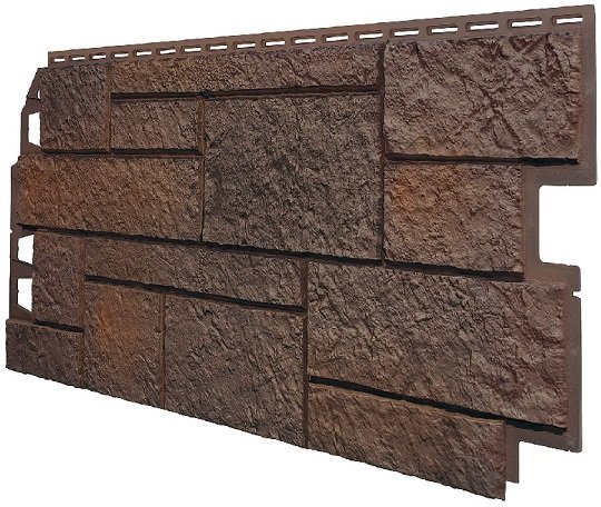 Фасадная панель VOX Sandstone (Сандстоун) темно коричневый купить в Магнитогорске