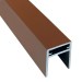 П-профиль Алюминиевый EasyDecking 35x25 Коричневый купить в Магнитогорске