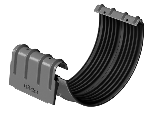 Соединитель желобов D125 Döcke STAL PREMIUM Графит, (RAL 7024) купить в Магнитогорске
