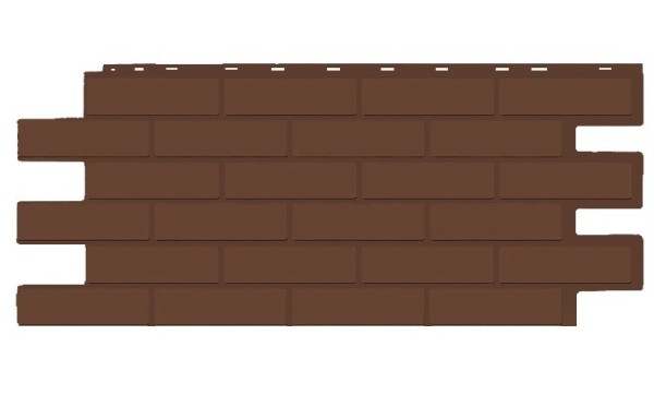 Фасадная панель T-Siding Кирпич Модерн Эко Браун купить в Магнитогорске