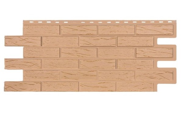 Фасадная панель T-Siding Кирпич Саман Эко Крем купить в Магнитогорске